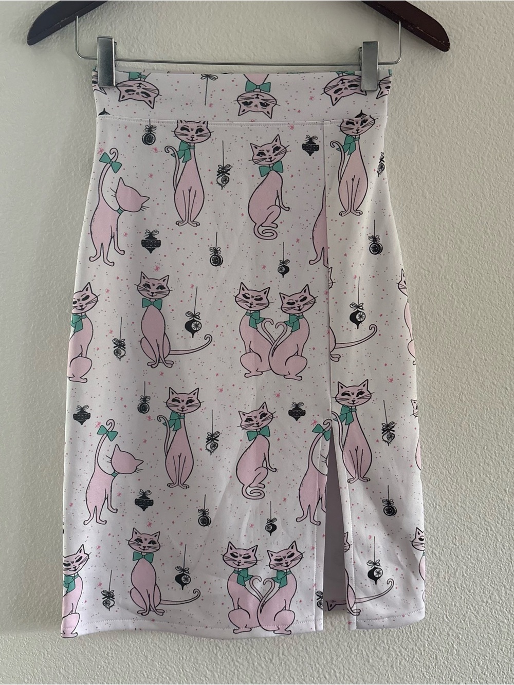 Wildfox Cat Print Skirt